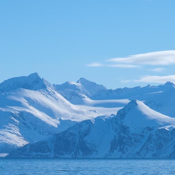 Distant ship on the horizon