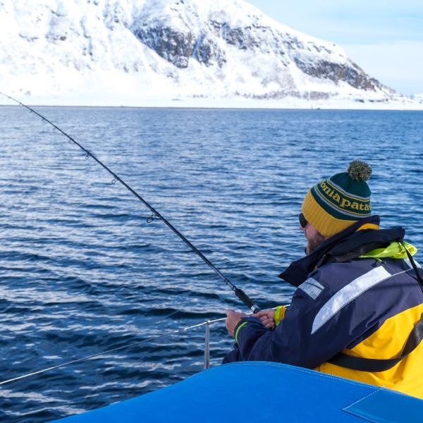 Fishing off the boat
